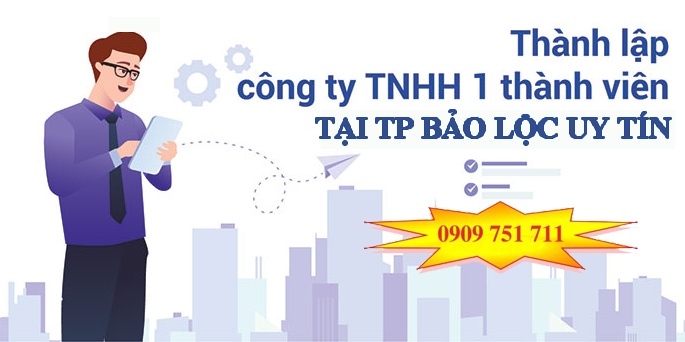 Dịch vụ thành lập công ty TNHH một thành viên tại TP Bảo Lộc uy tín