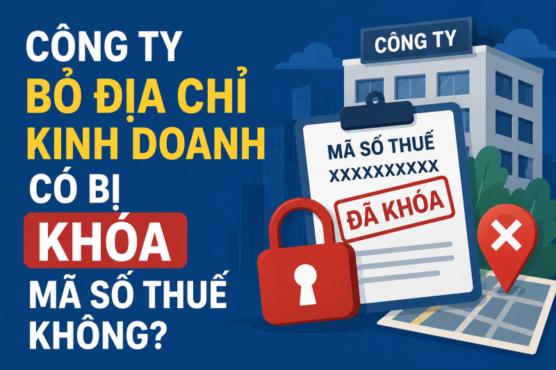 Công Ty Bỏ Địa Chỉ Kinh Doanh Có Bị Khóa MST Không?