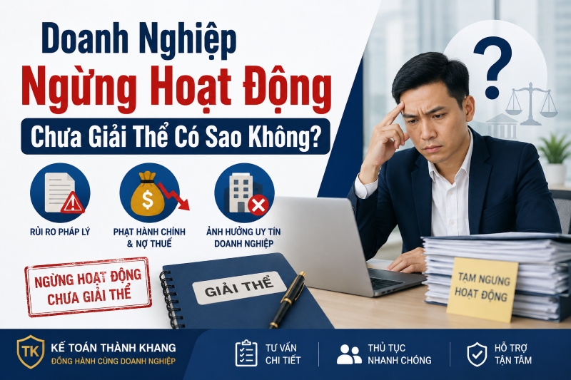 Doanh Nghiệp Ngừng Hoạt Động Chưa Giải Thể Có Sao Không?