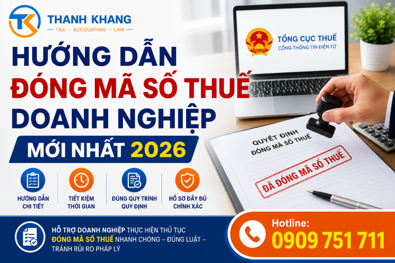 Hướng dẫn đóng mã số thuế doanh nghiệp mới nhất 2026