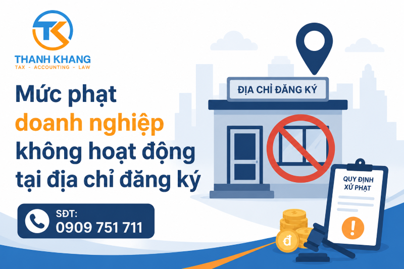 Mức Phạt Doanh Nghiệp Không Hoạt Động Tại Địa Chỉ Đăng Ký 2026